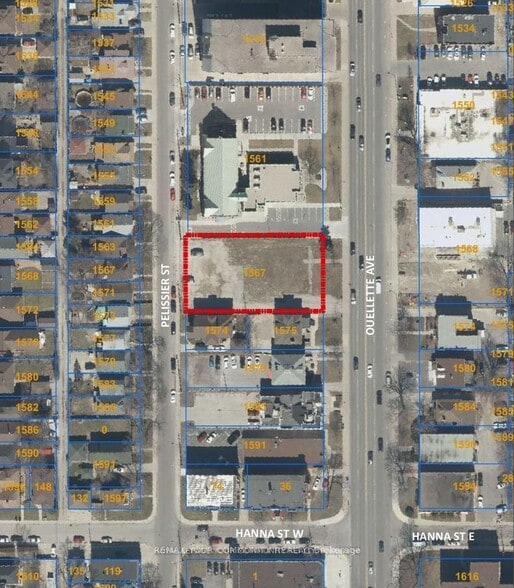1567 Ouellette Av, Windsor, ON for sale - Aerial - Image 2 of 2
