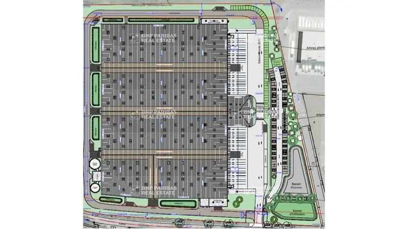 Bureau dans Bruguières à louer - Plan de site - Image 2 de 2