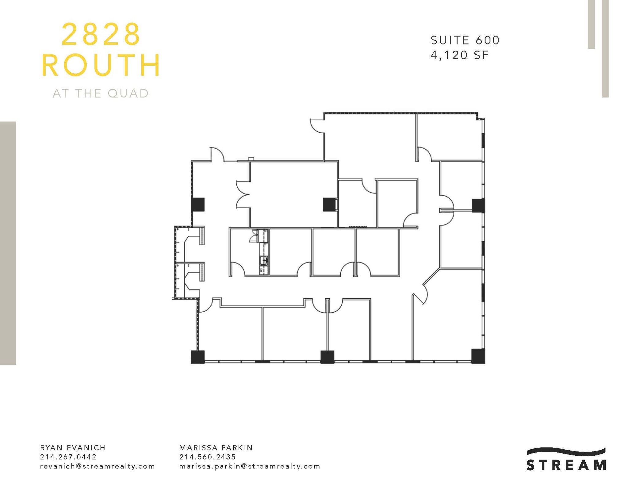 2828 Routh St, Dallas, TX for lease Floor Plan- Image 1 of 1