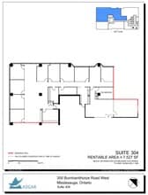 350 Burnhamthorpe Rd W, Mississauga, ON for lease Floor Plan- Image 1 of 1