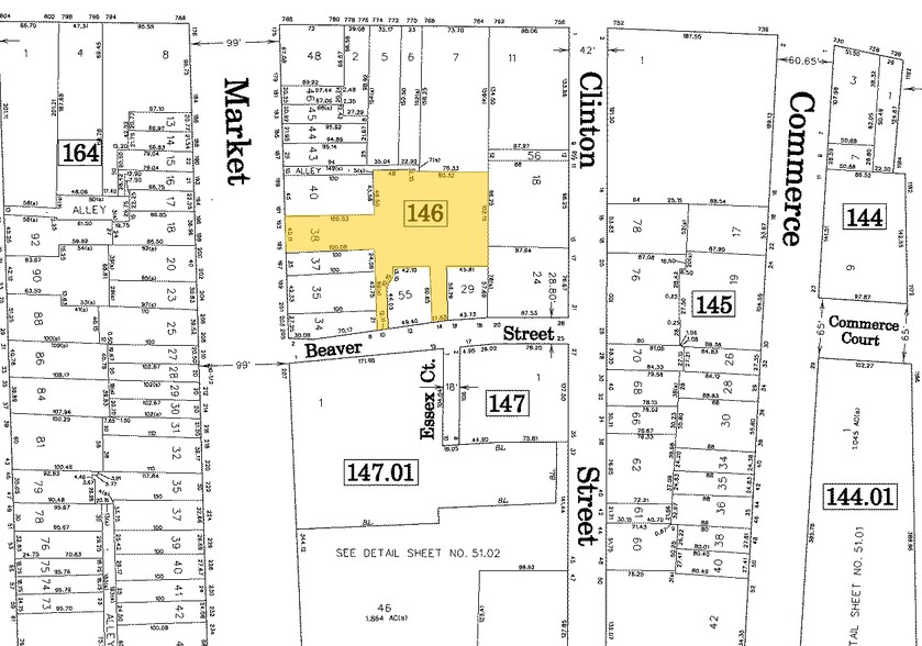 193-195 Market St, Newark, NJ à vendre - Plan cadastral - Image 1 de 1