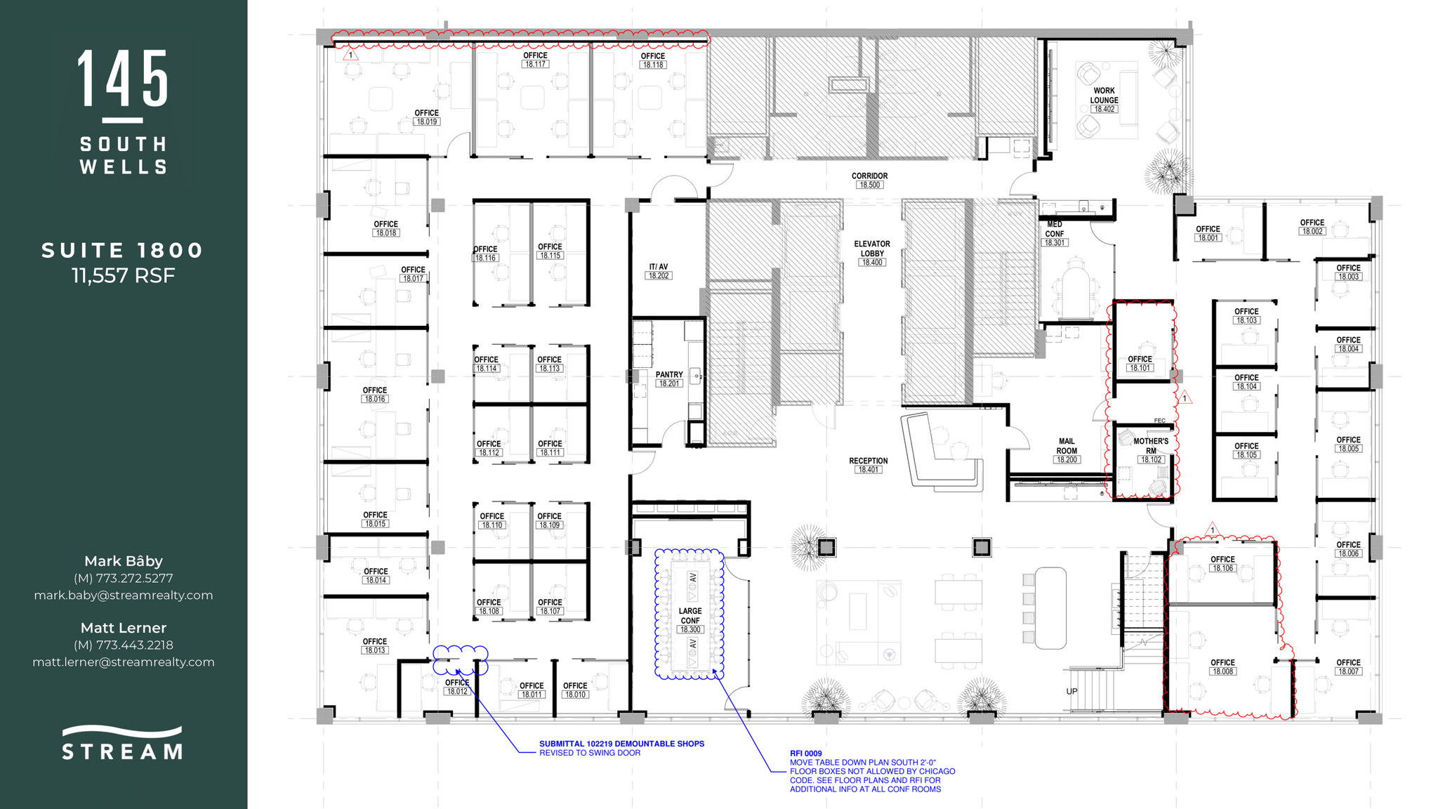 145 S Wells St, Chicago, IL à louer Plan d  tage- Image 1 de 1