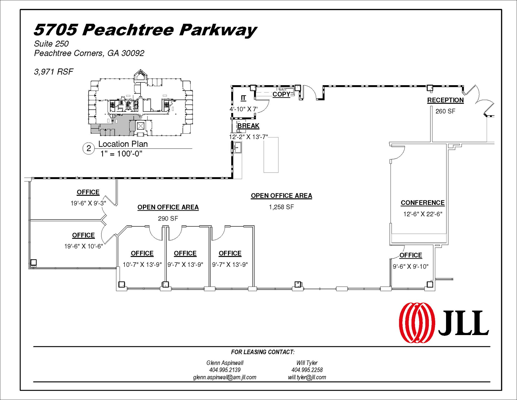 5707 Peachtree Pky, Peachtree Corners, GA for lease Floor Plan- Image 1 of 2