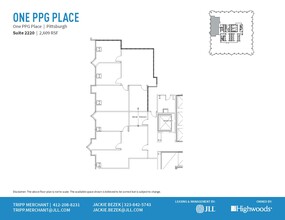 1 PPG Pl, Pittsburgh, PA à louer Plan d  tage- Image 1 de 1