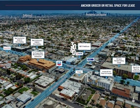 3060 Crenshaw Blvd, Los Angeles, CA - Aerial  map view
