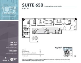 1875 Lawrence St, Denver, CO for lease Floor Plan- Image 2 of 6