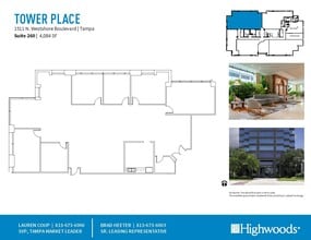 1511 N Westshore Blvd, Tampa, FL à louer Plan d’étage- Image 1 de 2