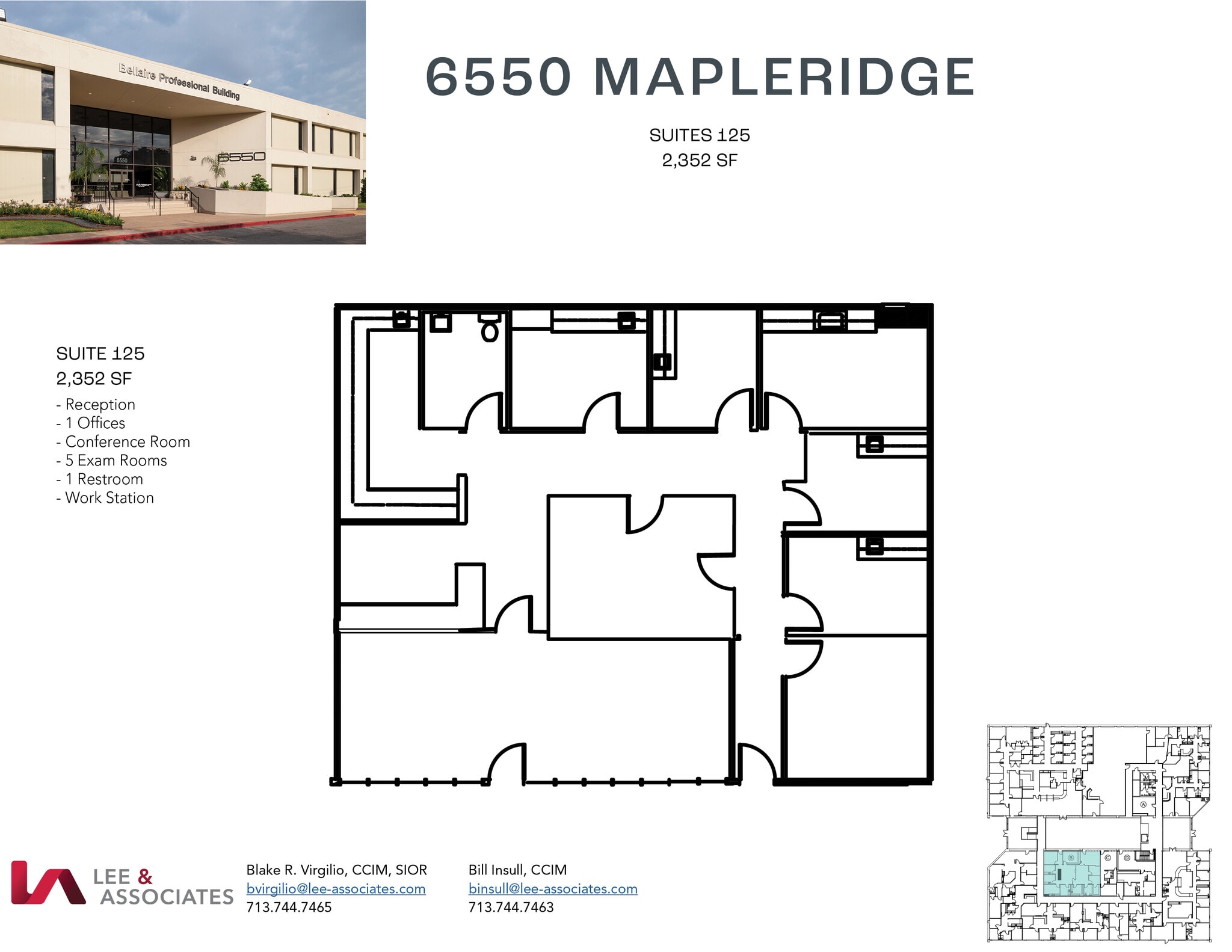 6550 Mapleridge St, Houston, TX à louer Plan d’étage- Image 1 de 1