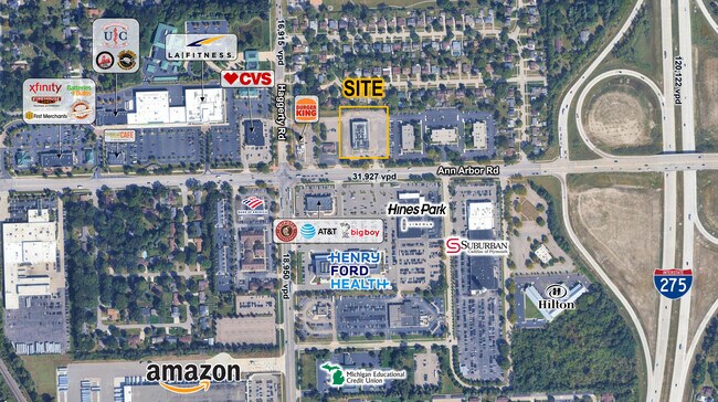 More details for 40700 Ann Arbor Rd E, Plymouth, MI - Retail for Lease