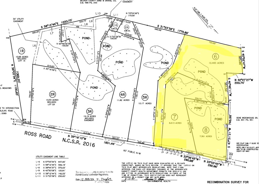 3535 Ross Rd, Lillington, NC à vendre Plan cadastral- Image 1 de 3