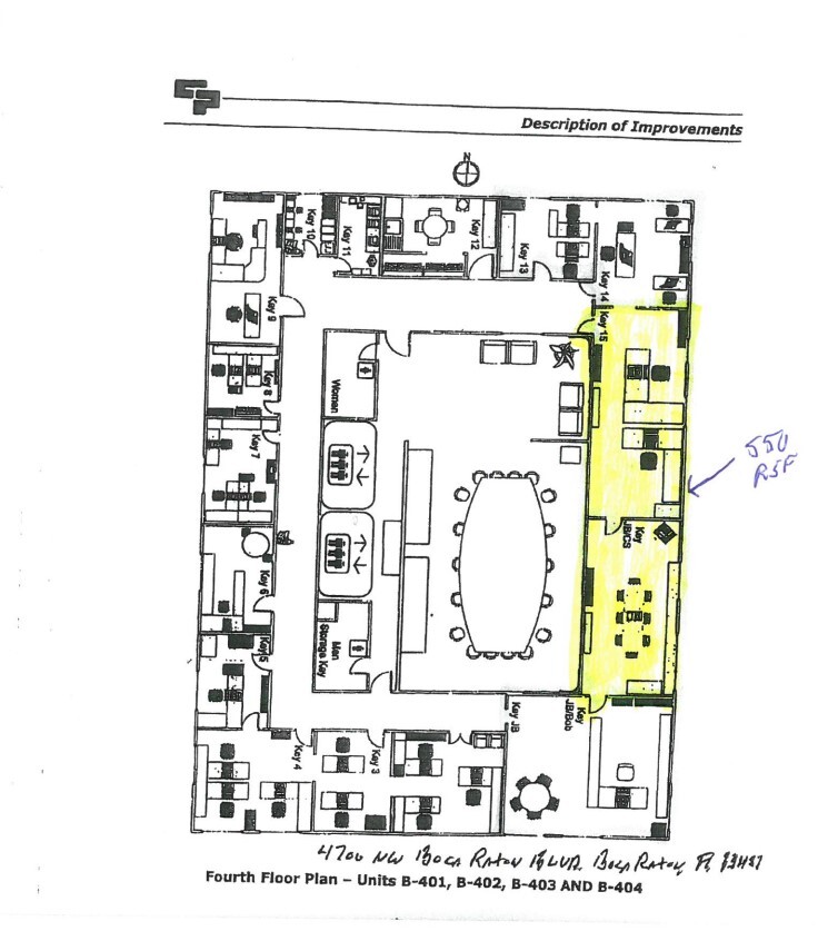 4700 NW Boca Raton Blvd, Boca Raton, FL à louer Plan d  tage- Image 1 de 2