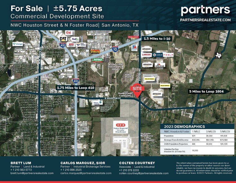 E Houston and North Foster Road, San Antonio, TX à vendre - Photo du bâtiment - Image 2 de 2