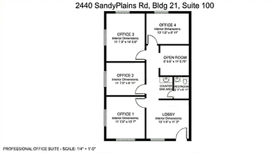 2440 Sandy Plains Rd, Marietta, GA for lease Floor Plan- Image 1 of 4