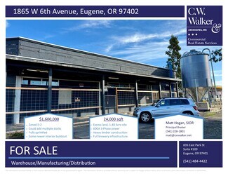 Plus de détails pour 1875 W 6th Ave, Eugene, OR - Industriel à vendre