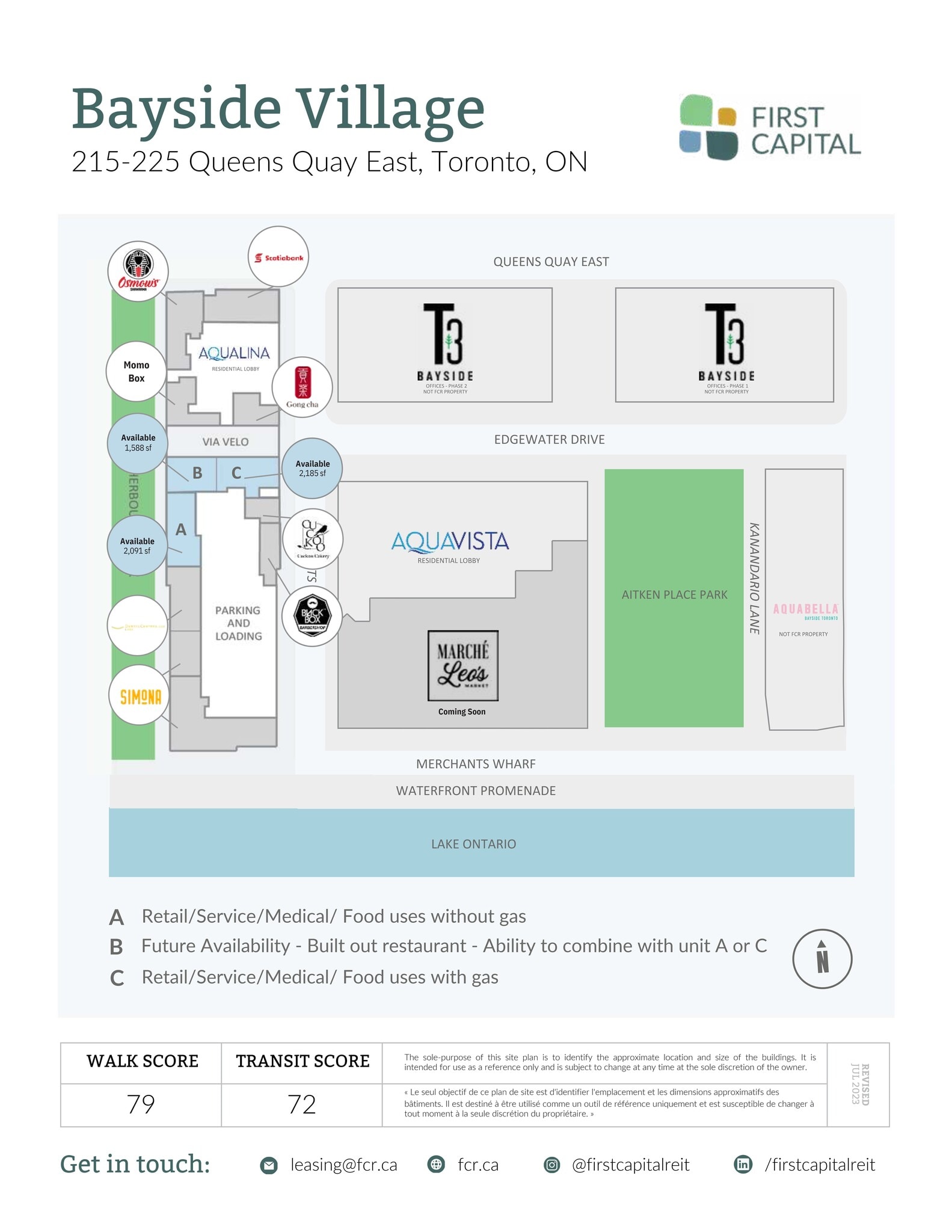 215 Queens Quay E, Toronto, ON for lease Site Plan- Image 1 of 2