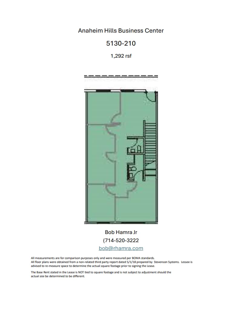 5100 E La Palma Ave, Anaheim, CA à louer Plan d’étage- Image 1 de 1