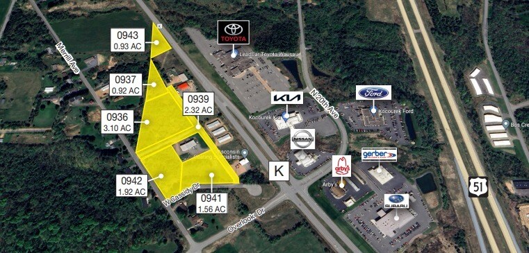 Merrill Ave, Wausau, WI à vendre Aérien- Image 1 de 2