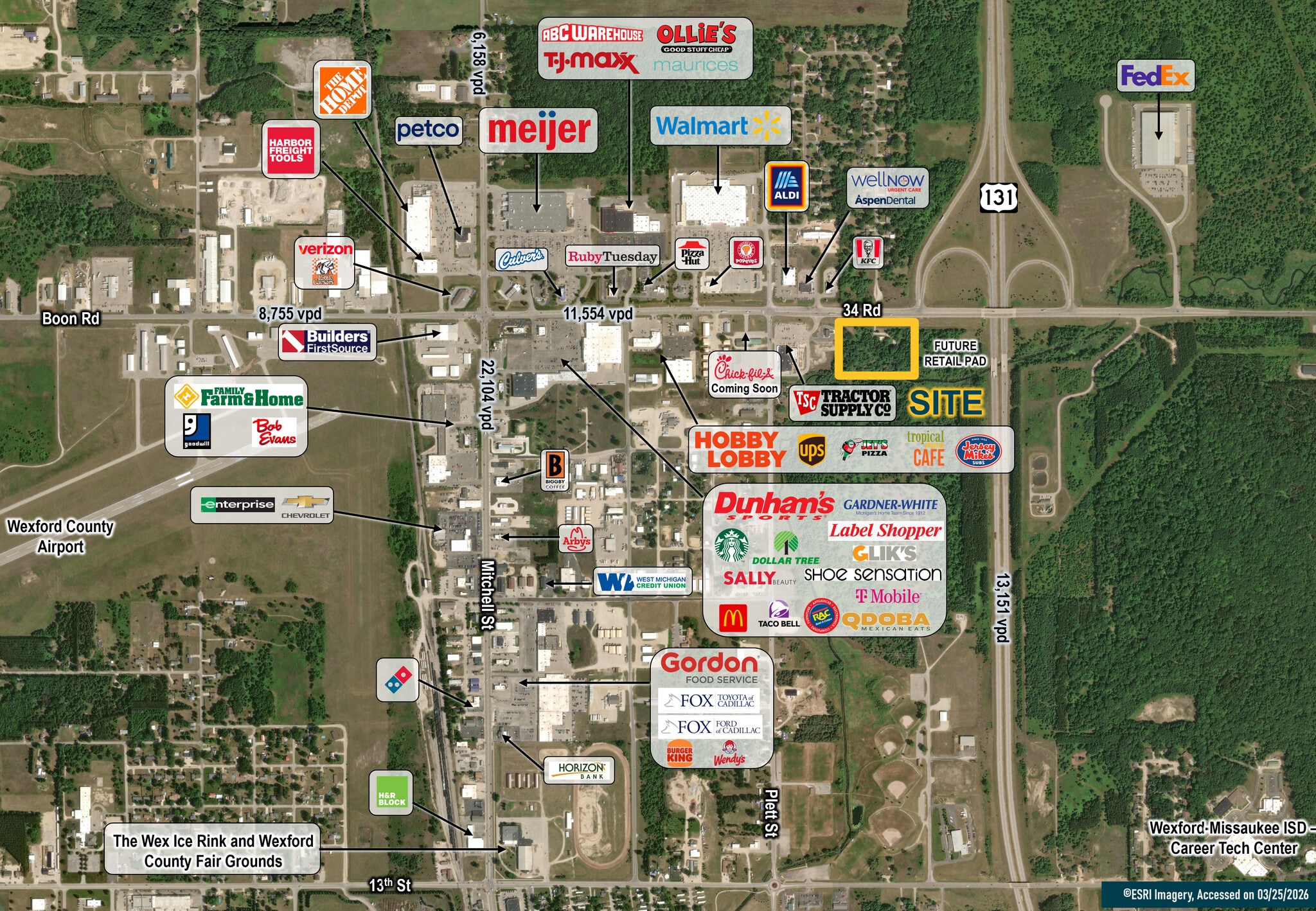 9200 E 34 Rd, Cadillac, MI for lease Site Plan- Image 1 of 3