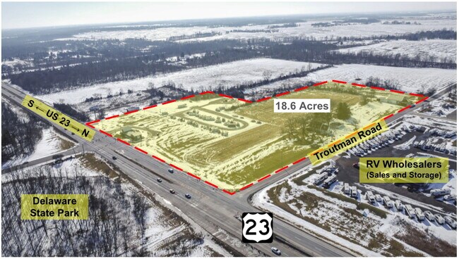 Plus de détails pour 5201 US Highway 23 N, Delaware, OH - Terrain à vendre
