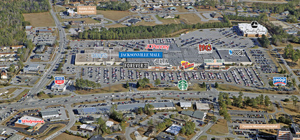 375 Jacksonville Mall, Jacksonville, NC - aerial  map view