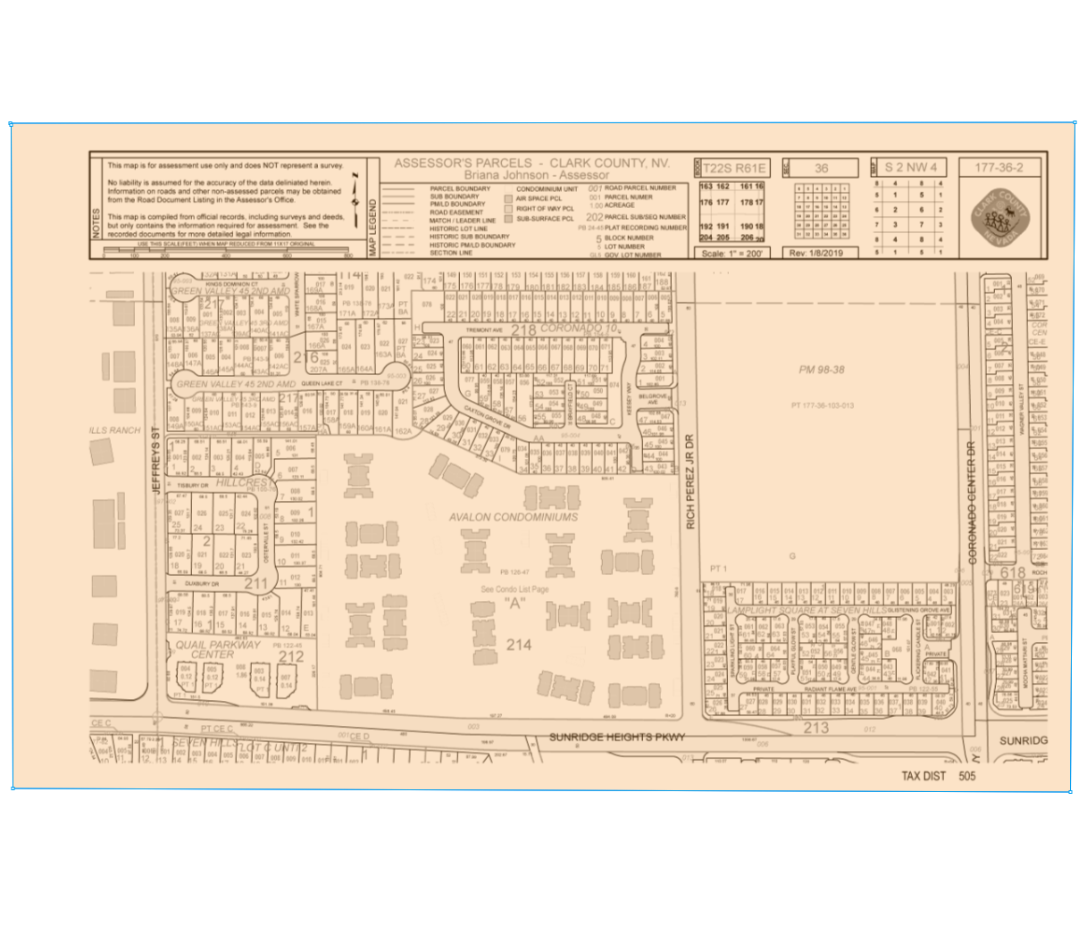 2926 Tremont Ave, Henderson, NV à vendre Plan cadastral- Image 1 de 2