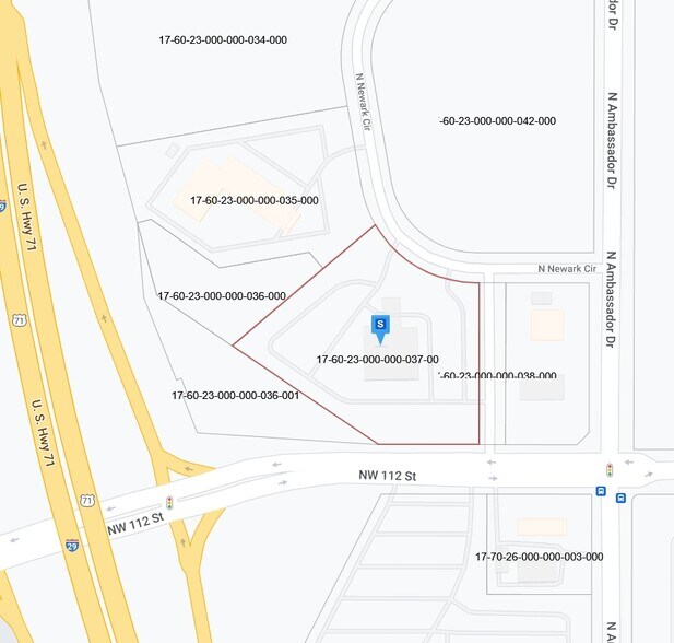 8800 NW 112th St, Kansas City, MO à vendre - Plan cadastral - Image 2 de 2