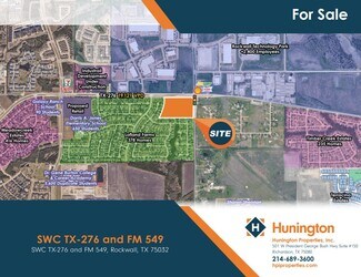 Plus de détails pour SWC TX-276 and FM 549, Rockwall, TX - Terrain à vendre