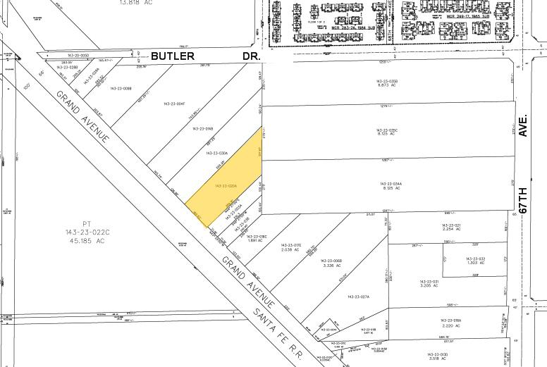 6940 NW Grand Ave, Glendale, AZ for sale - Plat Map - Image 2 of 2