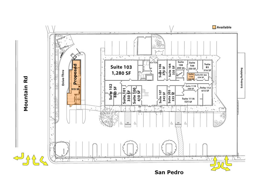 1330 San Pedro Blvd NE, Albuquerque, NM à louer - Plan de site - Image 2 de 8