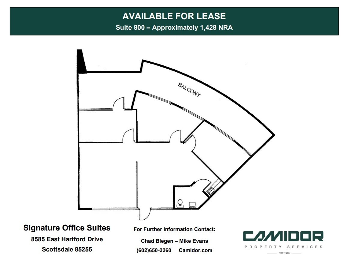8585 E Hartford Dr, Scottsdale, AZ for lease Floor Plan- Image 1 of 1