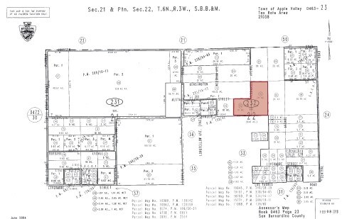 30 Acres Lafayette St & Navajo Rd, Apple Valley, CA à vendre - Plan cadastral - Image 2 de 2