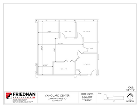 23800 W 10 Mile Rd, Southfield, MI à louer Plan d  tage- Image 2 de 2