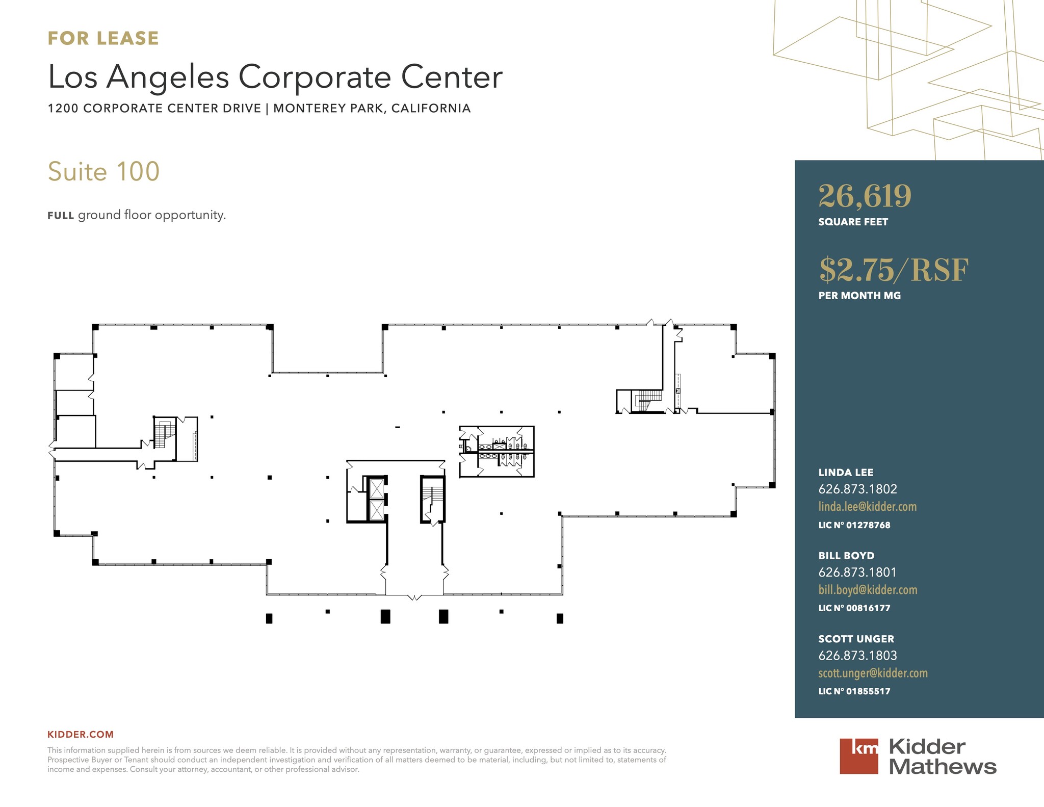 1200 Corporate Center Dr, Monterey Park, CA à louer Plan d  tage- Image 1 de 2