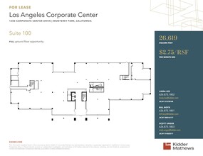 1200 Corporate Center Dr, Monterey Park, CA à louer Plan d  tage- Image 1 de 2