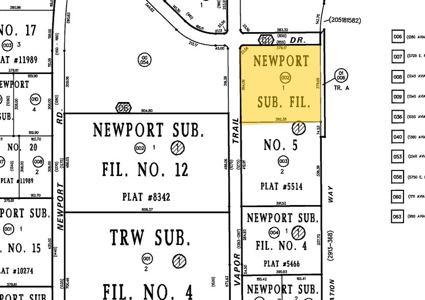 855 Aeroplaza Dr, Colorado Springs, CO for sale - Plat Map - Image 2 of 8