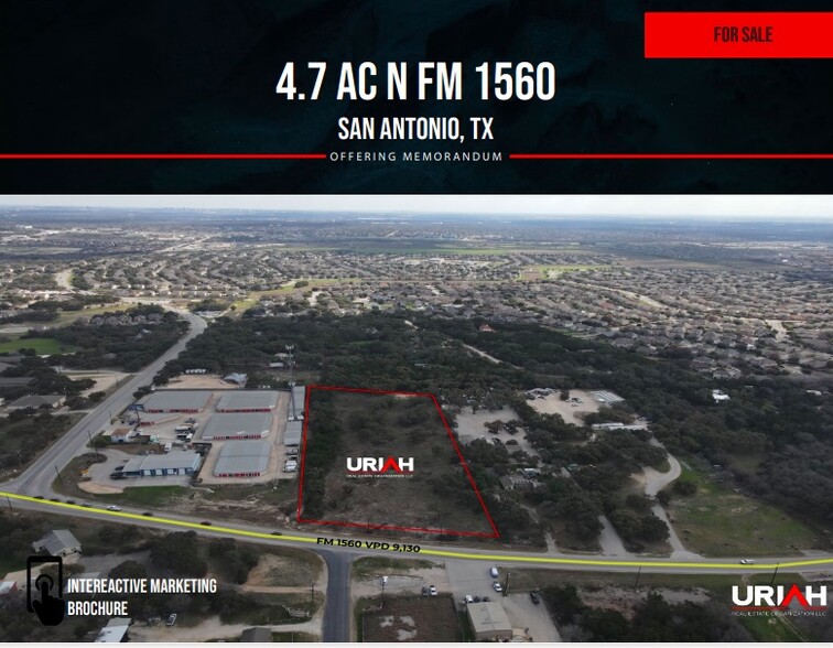 4.7 Acres on FM 1560, San Antonio, TX for sale - Primary Photo - Image 1 of 3