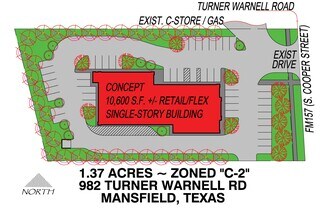 Plus de détails pour 982 Turner Warnell Rd, Mansfield, TX - Terrain à vendre