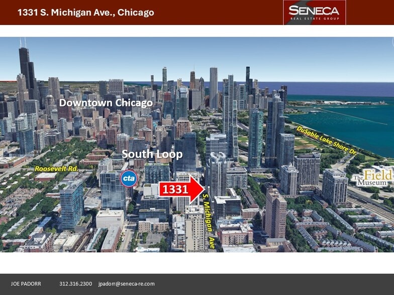 1331 S Michigan Ave, Chicago, IL for lease - Aerial - Image 2 of 11