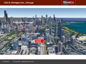 1331 S Michigan Ave, Chicago, IL - AERIAL  map view - Image1