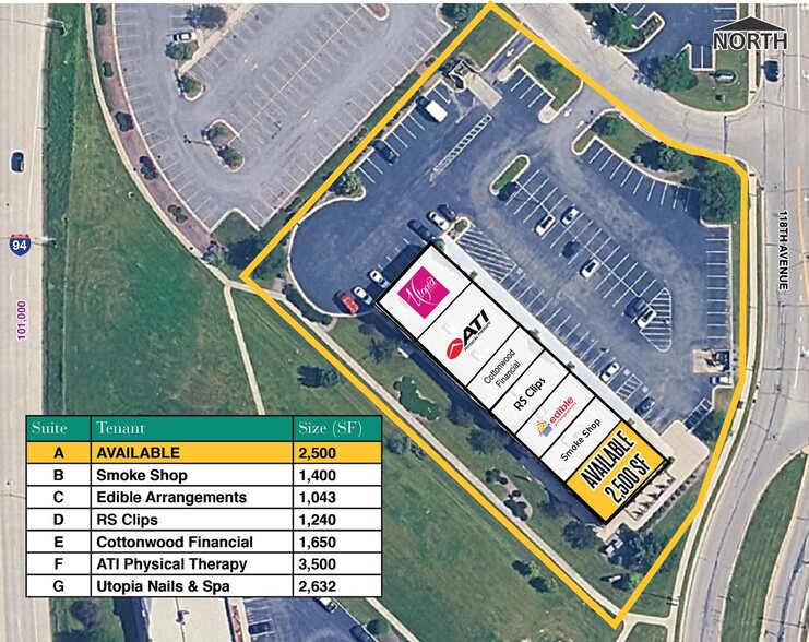 7224 118th Ave, Kenosha, WI for lease - Site Plan - Image 3 of 3