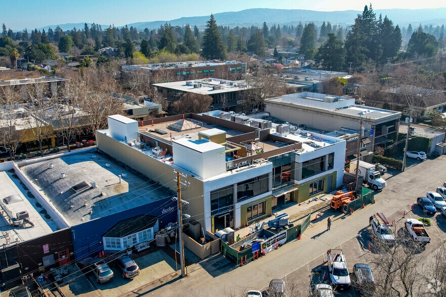 870 Santa Cruz Ave, Menlo Park, CA for lease - Aerial - Image 3 of 10
