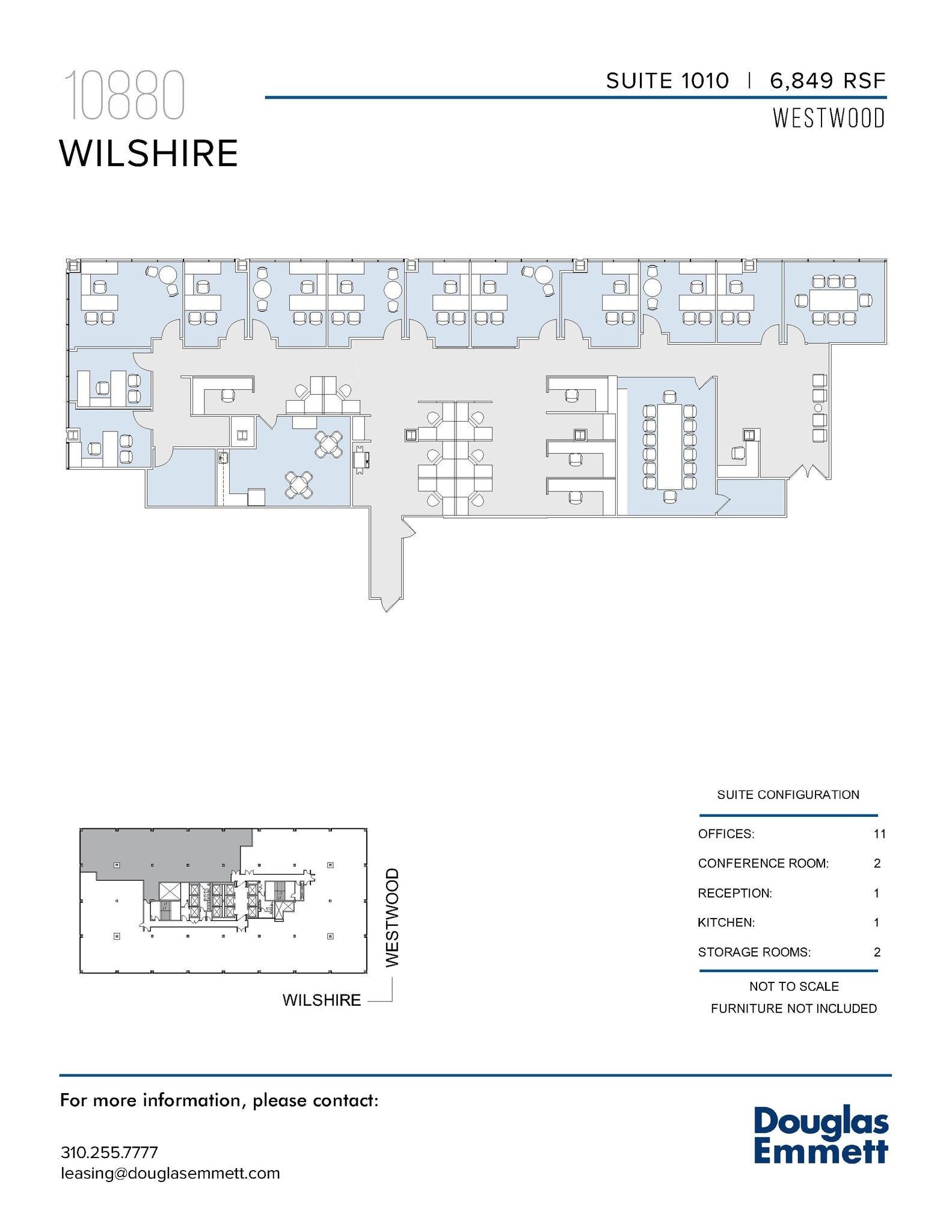 10880 Wilshire Blvd, Los Angeles, CA for lease Floor Plan- Image 1 of 1