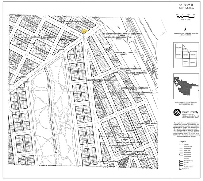 1 N Tacoma Ave, Tacoma, WA à louer - Plan cadastral - Image 2 de 6
