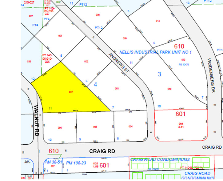 4450 N Walnut Rd, North Las Vegas, NV à louer - Plan cadastral - Image 2 de 3