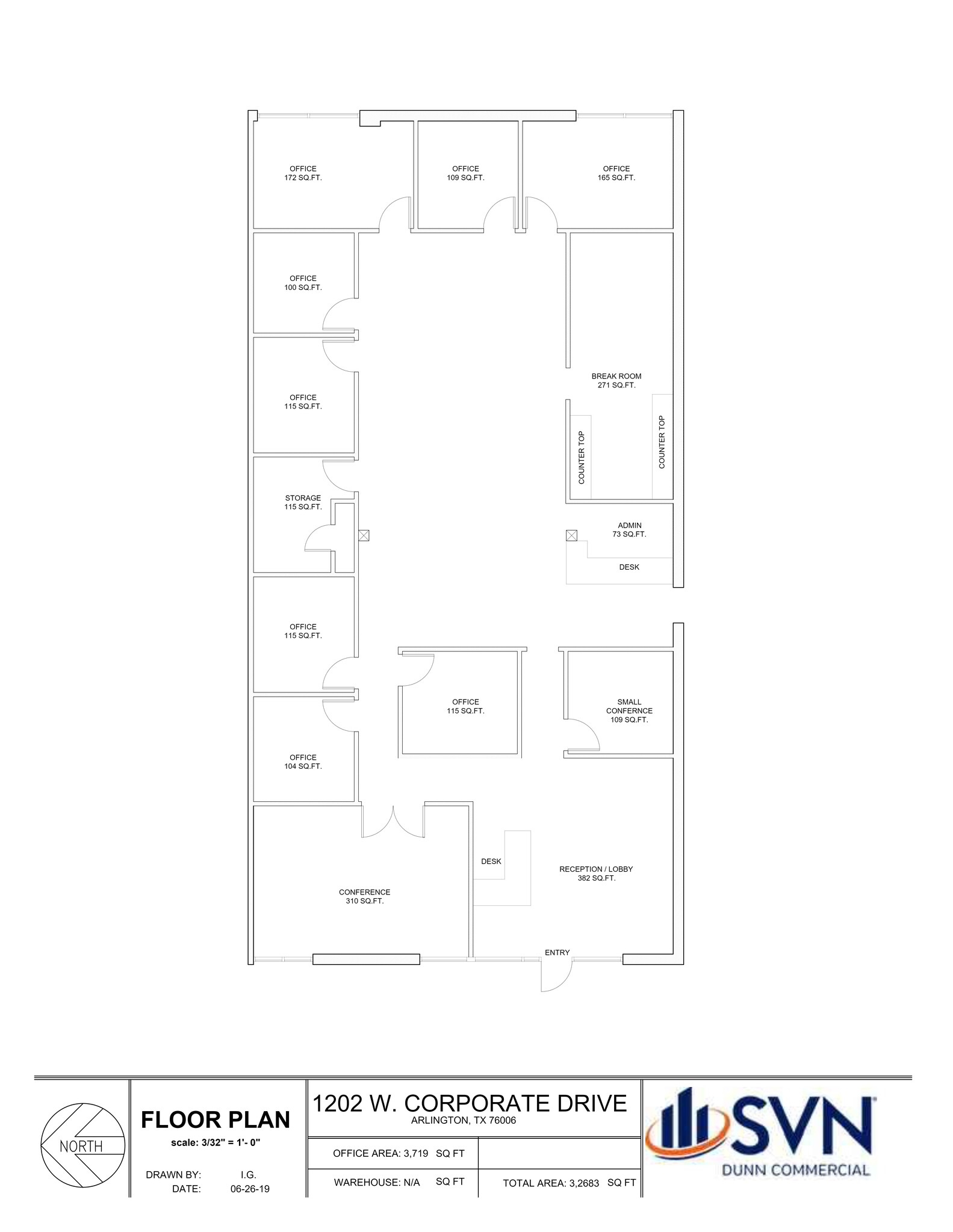 2401 Avenue J, Arlington, TX à louer Plan de site- Image 1 de 1