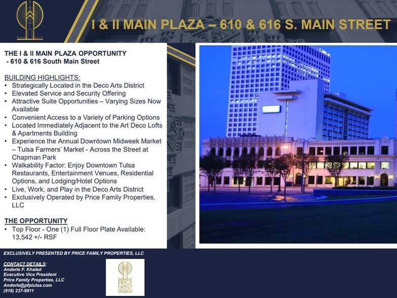 610-616 S Main St, Tulsa, OK à louer - Photo du bâtiment - Image 1 de 3