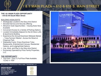 Plus de détails pour 610-616 S Main St, Tulsa, OK - Bureau à louer