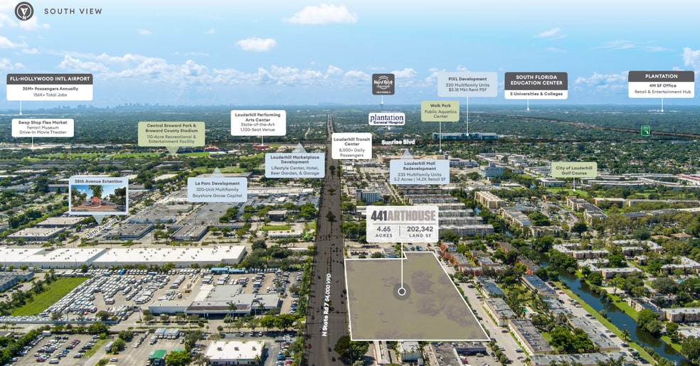 2031 State Rd 7 rd, Lauderhill, FL for sale - Aerial - Image 2 of 3
