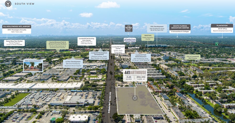 2031 State Rd 7 rd, Lauderhill, FL à vendre - Aérien - Image 2 de 3
