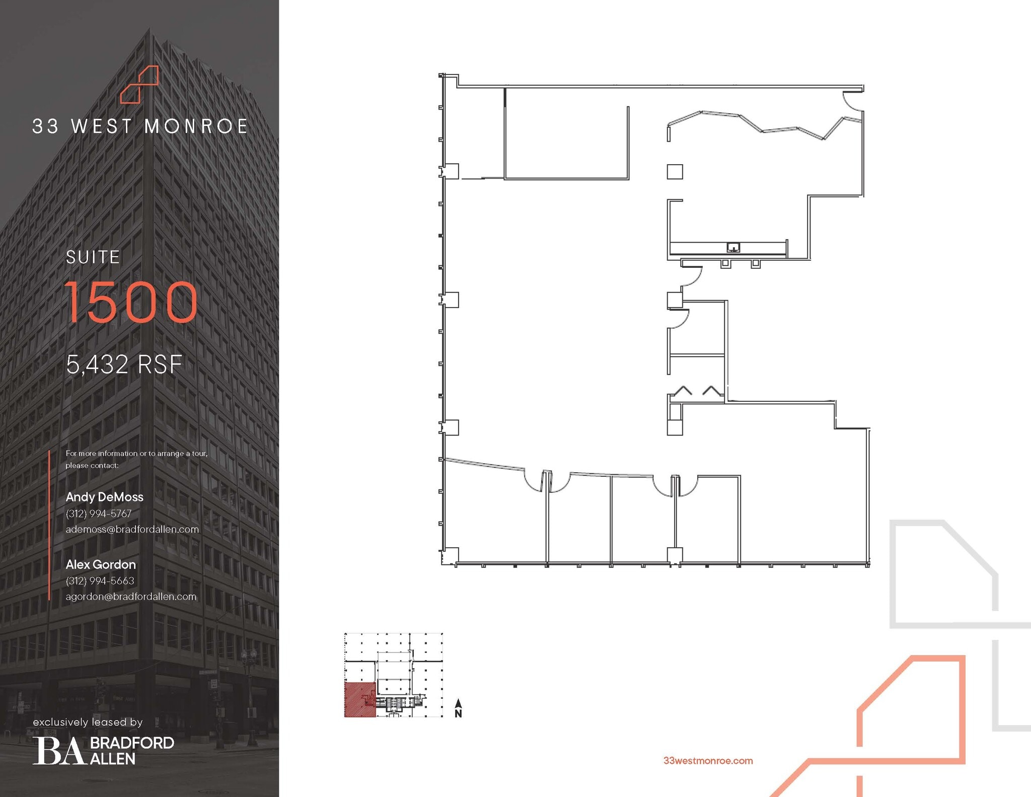 33 W Monroe St, Chicago, IL for lease Floor Plan- Image 1 of 3
